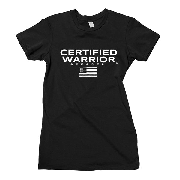 CERTIFIED WARRIOR APPAREL TEE - BLACK