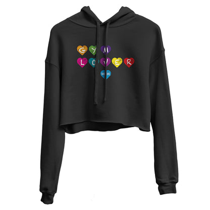 GYM LOVER CROP HOODIE