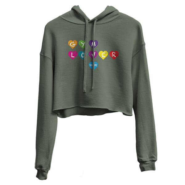 GYM LOVER CROP HOODIE