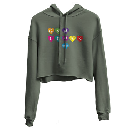 GYM LOVER CROP HOODIE