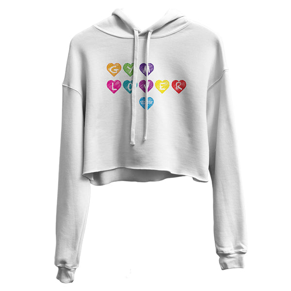 GYM LOVER CROP HOODIE